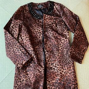 Dennis Basso, leopard jacket, XS